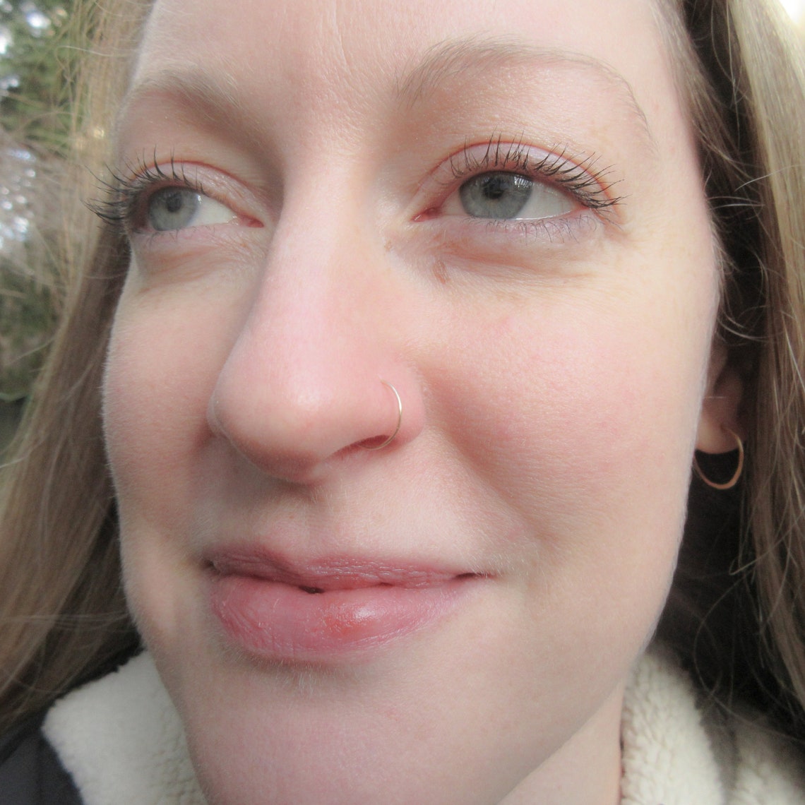 14K Gold Fill 22 Gauge Nose Ring Hoop Etsy Canada