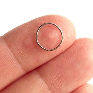 Hypoallergenic Nose Ring Hoop, 24 Gauge Niobium Nose Ring