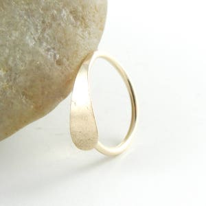 Hammered Cartilage Hoop Earring, 14K Gold Filled 20 Gauge Helix Piercing image 7