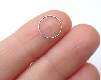 Stainless Steel 22 Gauge Nose Hoop, Surgical Steel Nose Ring