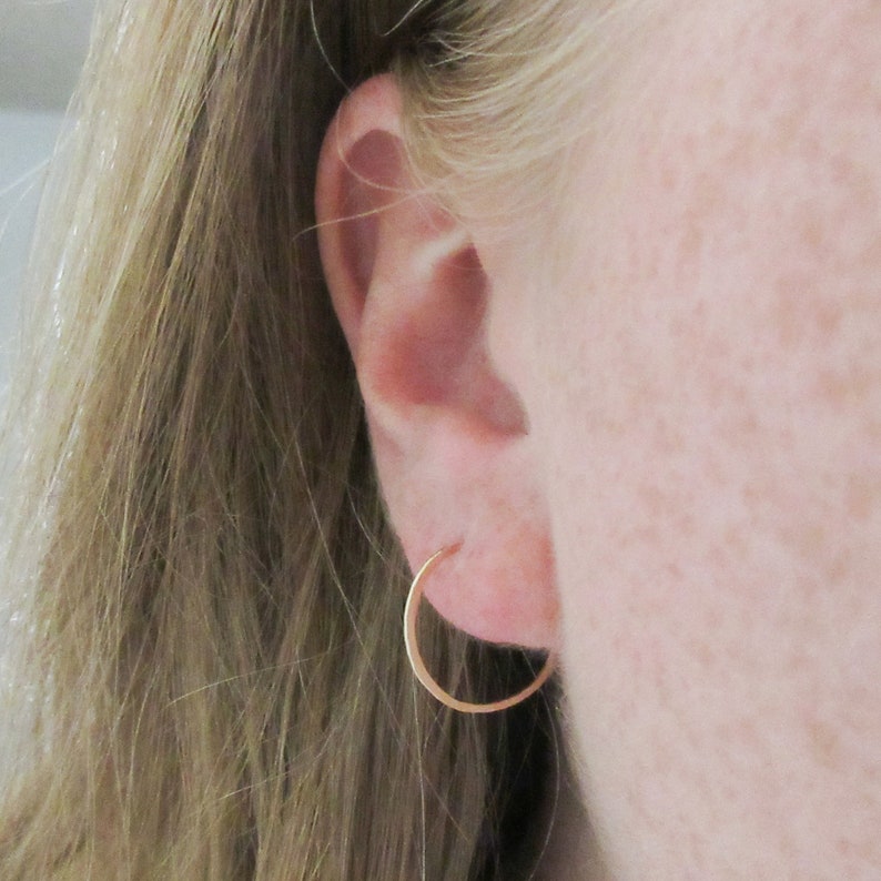 20 Gauge Handmade Earrings Small Gold Hoops 14k Gold Filled Hammered Hoop Earrings Jewelry Earrings Valresa Com
