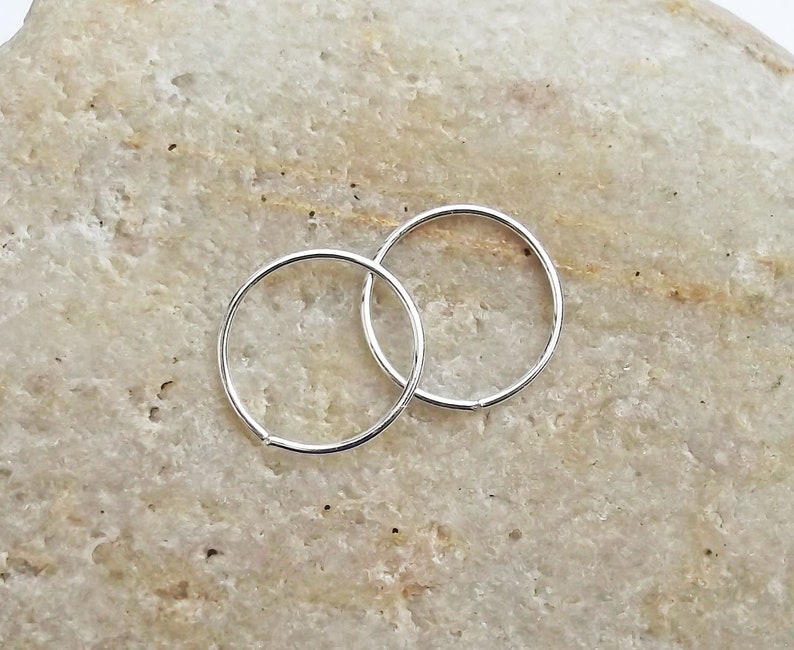 Set of Two 24 Gauge Argentium Silver Nose Rings 2 Sterling | Etsy