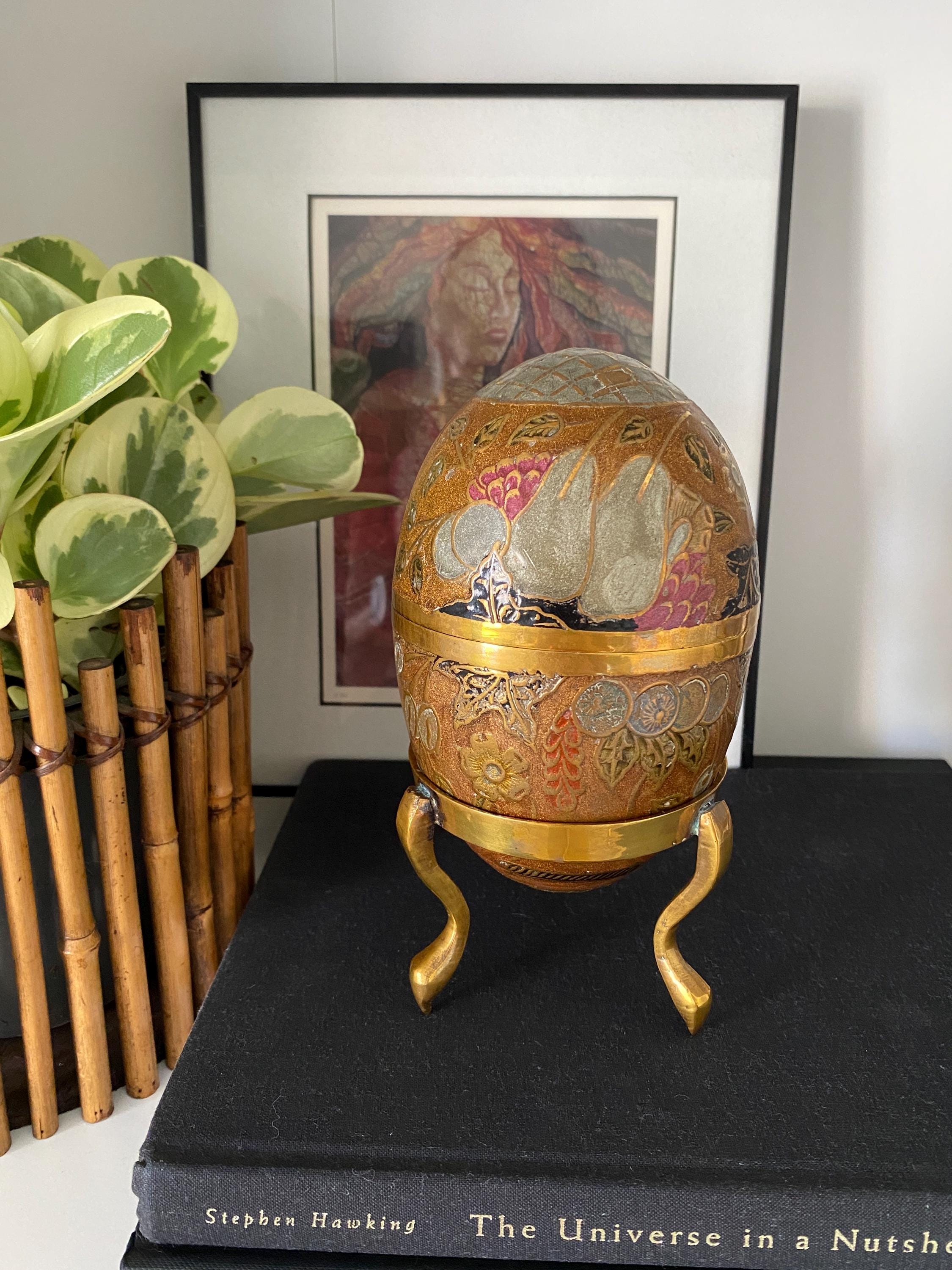 Golden Metal Eggs - Etsy