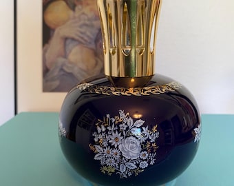 Vintage Lampe Berger x Revol France Cobalt Blue Porcelain Fragrance Lamp