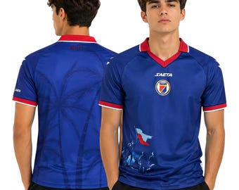 Maillot de football d'Haïti, maillot de supporter de la Coupe du monde 2026, bleu, cadeau pour lui