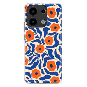 Blue Floral Matisse silicone Case for Xiaomi Redmi Note 14 13 12 11 10 PRO Plus 9S Mi 8 9 SE Mi 10 Lite 11T Pro 12X summer flowers