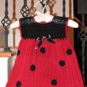 Ladybug Dress and Hat Crochet Pattern | Baby Toddler Costume (PDF Download)