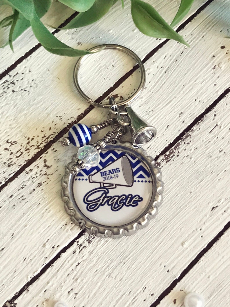 Custom Cheer Keychain Personalized Cheerleading Gift Coach Etsy