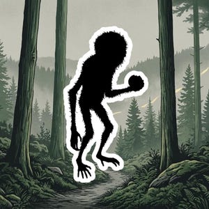 Albatwitch Pennsylvania Cryptid Die-Cut Vinyl Sticker | Lancaster County PA Folklore