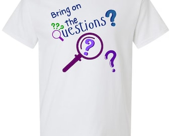 Bring On The Questions Logo Graphic Tshirt