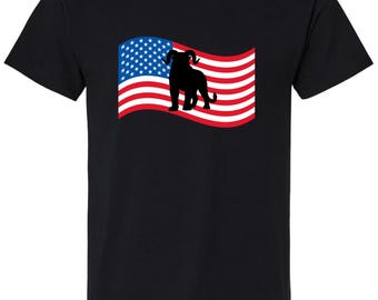 Ozark Howler American Flag Cryptid Shirt - Vintage Arkansas Folklore T-Shirt - Missouri Monster Graphic Tee