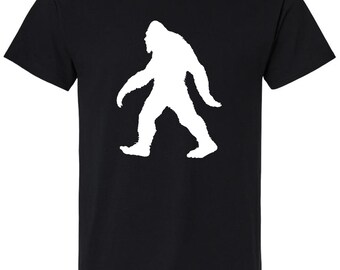Bigfoot Cryptid T-Shirt, Unisex Cotton Sasquatch Graphic Tee for Nature Lovers and Hikers