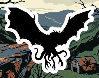 Snallygaster Maryland & PA Cryptid Die-Cut Vinyl Sticker | Blue Ridge Mountains Folklore