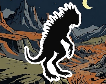 Chupacabra V2 Cryptid Die-Cut Vinyl Sticker | Legend of the Goat-Sucker