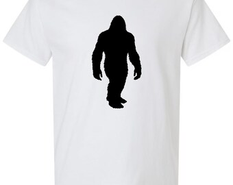 Bigfoot Cryptid T-Shirt, Unisex Cotton Sasquatch Graphic Tee for Nature Lovers and Hikers