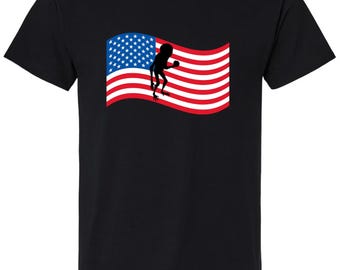 Albatwitch Pennsylvania Cryptid American Flag T-Shirt, Lancaster County PA Folklore