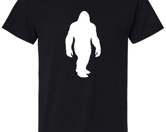 Bigfoot Cryptid T-Shirt, Unisex Cotton Sasquatch Graphic Tee for Nature Lovers and Hikers