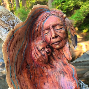 Carte d'art, bol grand-mère, par Debra Bernier, Shaping Spirit