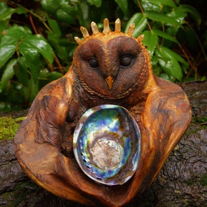 Art Card 5 Pack, Owl Altar Bowl, by Debra Bernier, Shaping Spirit