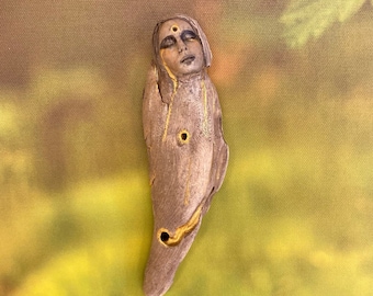 Spirit Woman, Driftwood Sculpture by Debra Bernier Shaping Spirit