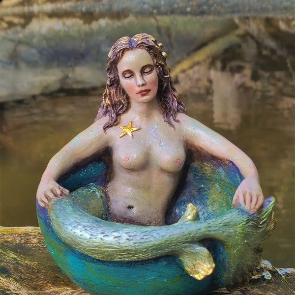 Mermaid Bowl, Ocean Goddess, by ShapingSpirit, Debra Bernier