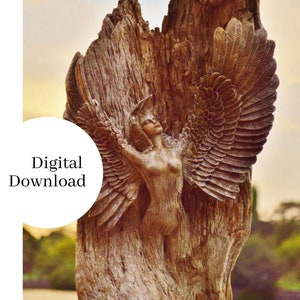 Free Spirit Sculpture Art Print: High-Resolution Digital Download