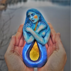 Inner Light, Healing Art Statue, Sculpture by Debra Bernier, Shaping Spirit image 1