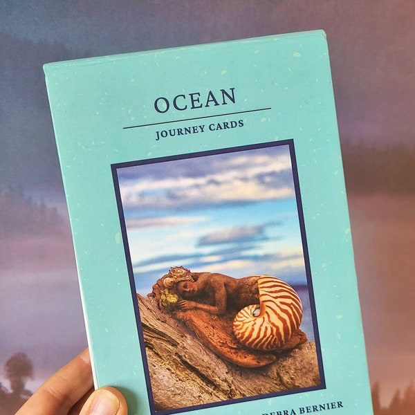 Baraja Viaje al Océano / Cartas del Oráculo Playa, Conchas y Madera Flotante