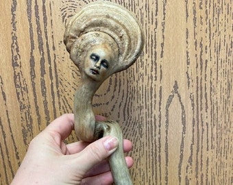 RESERVED FOR ABBY 3 of 3, Dancing Mushroom, Driftwood Sculpture by Debra Bernier Shaping Spirit