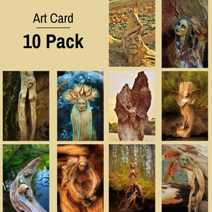 Cartes artistiques, lot de 10, par Debra Bernier, Shaping Spirit