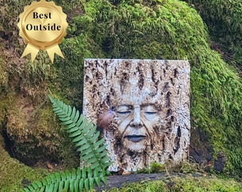 Wijsheid van de bomen, GRATIS verzending naar de VS! Outdoor Garden Wall Art, oudere sculptuur van Debra Bernier, Shaping Spirit