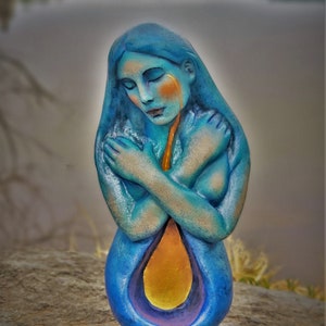 Inner Light, Healing Art Statue, Sculpture by Debra Bernier, Shaping Spirit image 5