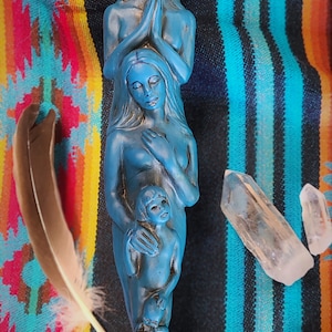 Totem Of Woman, Generation Sculpture, Talking Stick by Shaping Spirit image 1