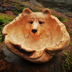 Tarjeta de arte, Bear Bowl, tarjeta de arte de Debra Bernier, Shaping Spirit