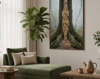 Totem of Woman | Fine Art Canvas Print