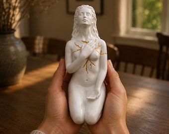 Self Love (White and Gold)  Healing, Compassion & Inner Strength Home Decor