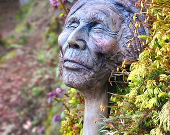 Mushroom Man, Driftwood & Tree Conk, Polypore Forest Elder by Debra Bernier, Shaping Spirit