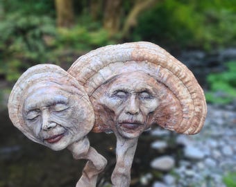 Pareidolia, Mushroom Couple by Debra Bernier,  Shaping Spirit