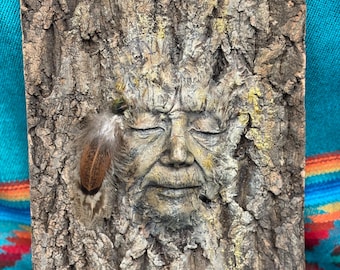 Wisdom of the Trees | Tree Bark Spiritual Sculpture