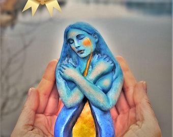 Innerlijk licht, beeld genezende kunst, sculptuur van Debra Bernier, Shaping Spirit