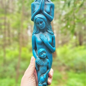 Totem Of Woman, Generation Sculpture, Talking Stick by Shaping Spirit image 3
