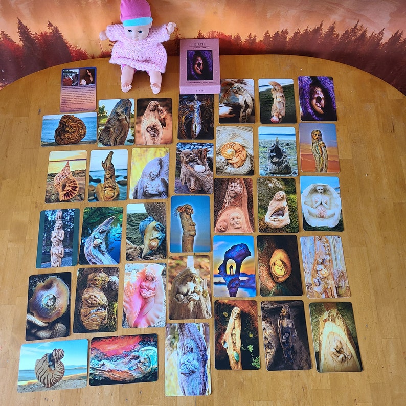 Birth Journey Deck | Sacred Feminine Reflection Oracle Cards - Etsy