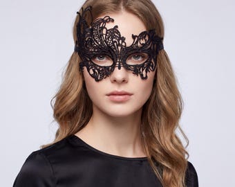 Aufwendige Lace Masquerade Augenmaske | Venezianisches Party Kostüm Accessoire