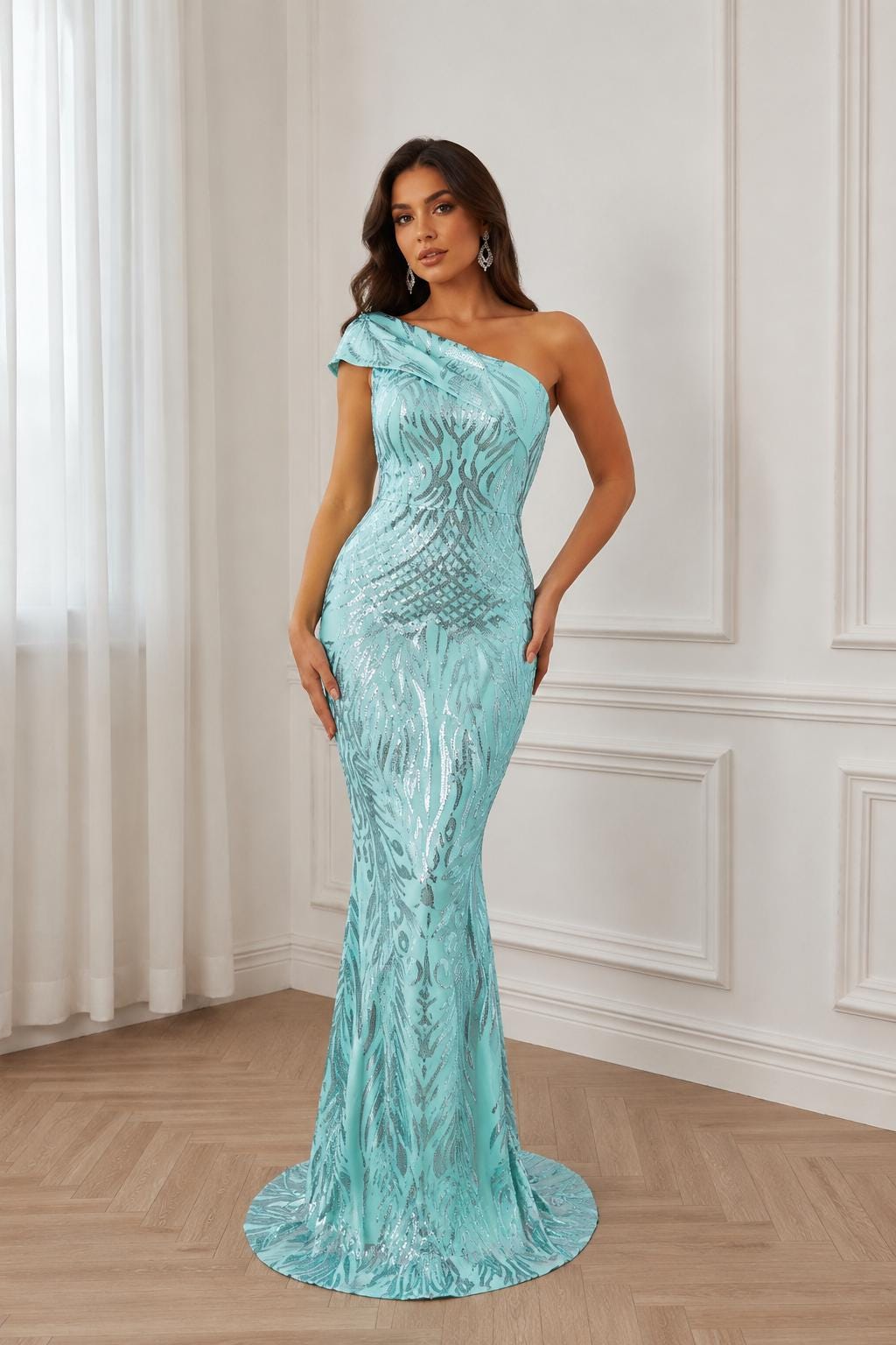 turquoise dress for beach wedding Guest 90s Prom Plus Size Size:M /US 4 Dusty Rose Mother of the Bride Dresses