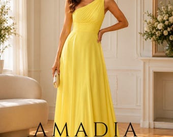 Gelbe Spitze Midi Abendkleid, Elegantes Faltenkleid, Hochzeit Gast Abschlussball 2026