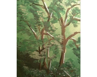 Emerald Green Grove Poster