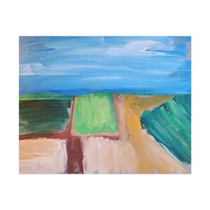 Patchwork Fields Poster