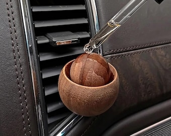 Diffusore di oli essenziali in legno per auto, clip per bocchetta di ventilazione per aromaterapia naturale, deodorante per auto ecologico