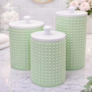 Buttoned Storage Container with Lid