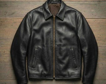 Black Leather Jacket Men, Luxury Minimalist Streetwear & Motorcycle Coat